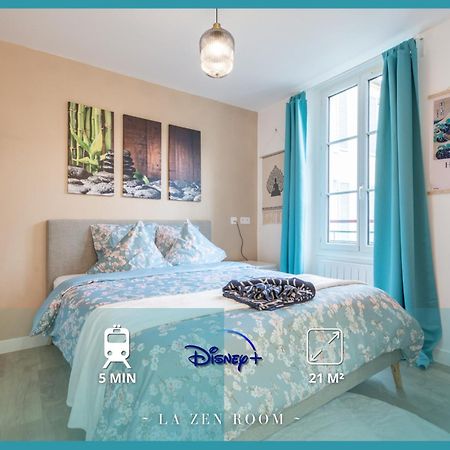 Sweethost - La Zen Room - Studio Proche Gare & Disneyland Lagny-sur-Marne Bagian luar foto